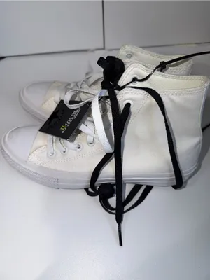 Converse Chuck Taylor All Star II High Top White Sneaker‎ Sz 8.5 K thumbnail 5