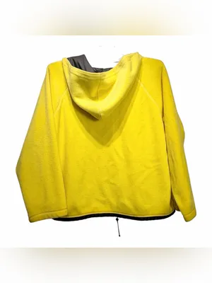 Vintage Liz Claiborne Women's 1/4 Zip Yellow Fleece Hoodie Sweatshirt Size XL thumbnail 11
