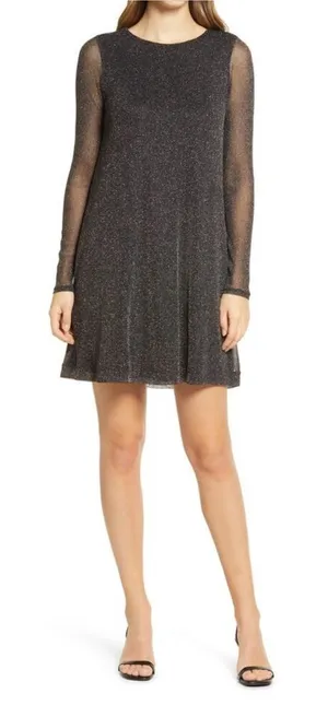 Lilly Pulitzer Ophelia Fairy‎ Whimsigoth Black Shift Dress Size Large thumbnail 1