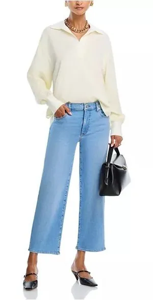 Frame Denim High Rise Palazzo Stretch Jeans Women’s Size 27 thumbnail 1