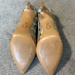 Andrew Kayla Mulit-Colored Snake Skin Heels thumbnail 5