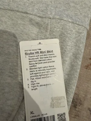 lululemon athletica Heather Light Gray Mini Skirt thumbnail 3