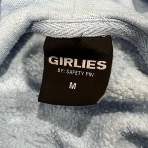Girlies by Safety Pin Blue Hoodie Women’s Medium thumbnail 2