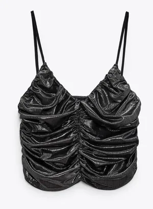 ZARA Metallic Top thumbnail 1