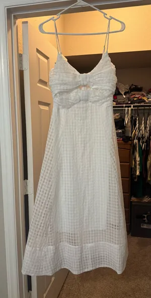 ASTR The Label White Celina Dress thumbnail 1