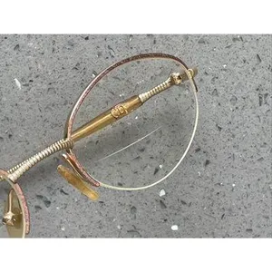 CHRISTIAN DIOR Eyeglasses Frames ONLY 49-19 01x2 Half Rim gold thumbnail 16
