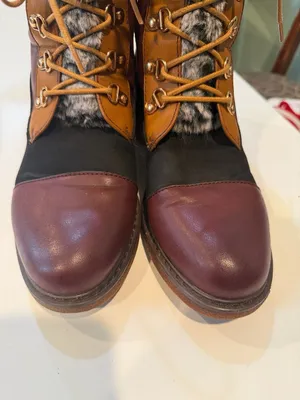 Patrizia by Spring Step Hilvia Faux Fur Lace-Up Boots thumbnail 3
