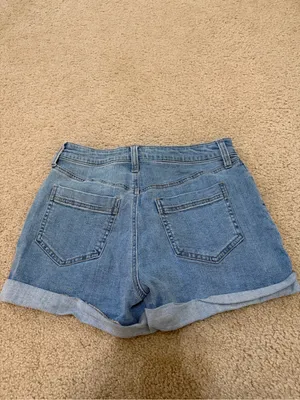 Altar'd State Denim Shorts Size 26 High Rise Cuffed Light Wash Summer thumbnail 4