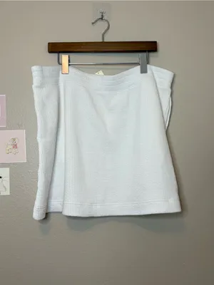 Aerie White Textured skirt plus size XXL 2X summer beach Miami vacation euro thumbnail 5