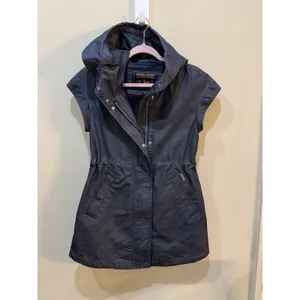 Woolrich John Rich‎ & Bros. hooded utility vest Size XS Lightweight Blue thumbnail 2