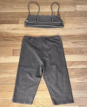 Kikiriki Long Line Shorts & Backless Bralette Set - Size S thumbnail 3