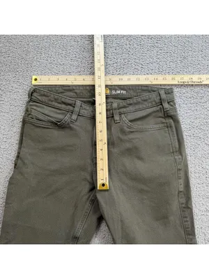 Carhartt Women’s 10 Olive Green Slim Fit Stretch Utility Work Pants Casual thumbnail 4