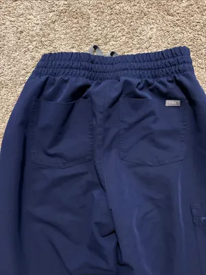 Figs Women’s Navy Blue Zamora Jogger Scrub Pants Small Tall thumbnail 7