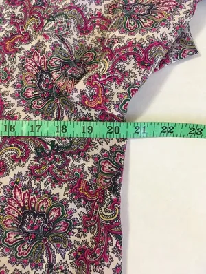 J. Crew Medium Paisley Floral Boho Bell Sleeve Top thumbnail 5
