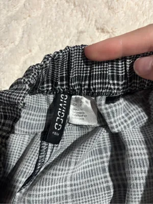 H&M plaid fitted pants size 2 thumbnail 5