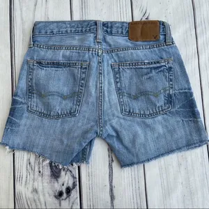 ‎American Eagle Blue Jean Cutoff Distressed 26 thumbnail 3
