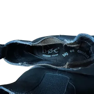 b.o.c Chelsea Boots Womens Size 8 Black Leather Upper Memory Foam Ankle‎ Pull On thumbnail 4