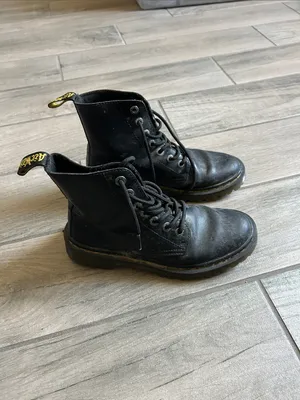 Dr. Martens Black Lace-Up Leather Boots thumbnail 2