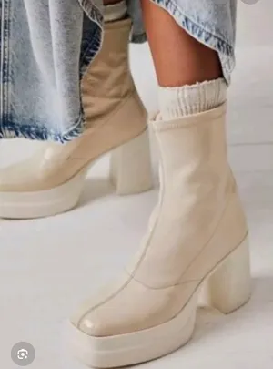 Free People Double Stack Platform Boots Size 36,5 thumbnail 1