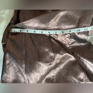 Zara Bloggers Fave Metallic Voluminous Flower Strapless Mini Dress Size Small thumbnail 16