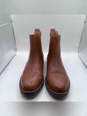 Madewell The Clearly Chelsea Boot in Leather size 6 brown thumbnail 4