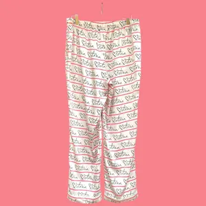Victoria’s Secret Satin Pajama Pants Large | Spell Out Sleepwear Lounge Comfort thumbnail 2