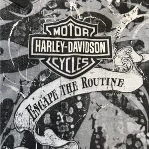 Y2K Harley Davidson Womens Medium Shirt “Escape The Routine” Daytona Beach, FL thumbnail 2