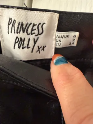 Princess Polly Faux Leather Straight-Leg size 2 thumbnail 2
