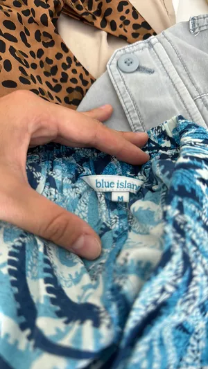 Blue Island Swimsuit Cover-Up Blue thumbnail 5