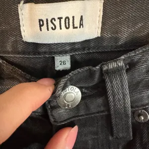 Pistola Cassie high rise straight leg Distressed Black Women's Jeans. Size 26 thumbnail 4