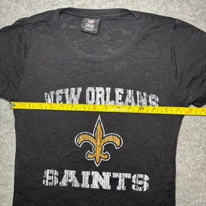 NFL TEAM APPAREL Women L Black Graphic Tee thumbnail 7