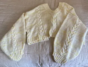 Altar’d State Cropped Open Back Sweater thumbnail 1