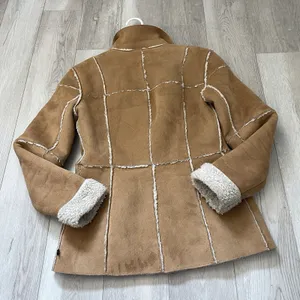 Penny Lane Jacket l.e.i. faux suede shearling womens Brown (small) vintage y2k thumbnail 4