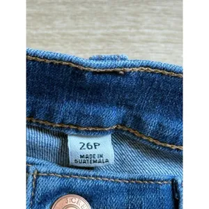 EUC J CREW Jeans Women Slim Straight Full-Length Demi-Boot Raw Hem Cotton SZ 6P thumbnail 4