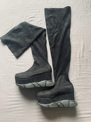 Dolls Kill Thigh High Platform Boots thumbnail 1