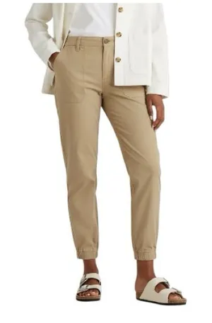 Quince Organic Stretch Cotton Twill Utility‎ Cargo Joggers thumbnail 1