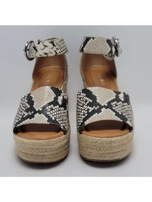 Nine West Adell Snakeskin Espadrille Wedge Heel Ankle Strap Sandals Size 7.5 thumbnail 10