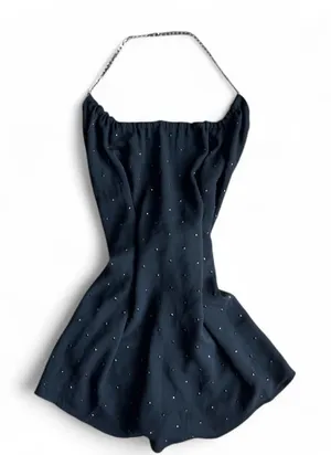 Express Women's Black beaded halter thumbnail 1