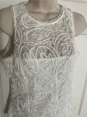 NWT White House Black Market‎ Lace Sleeveless Top Size 6 thumbnail 2