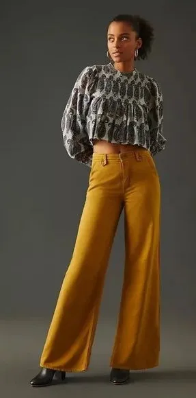 NWT Pilcro Column Pants thumbnail 1