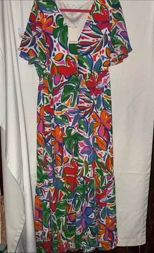 Colorful Floral Maxi Dress - Multicolor thumbnail 1