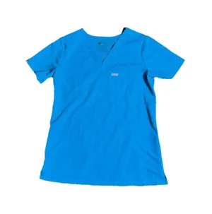 FIGS Scrub Top Women XSmall Blue Technical Collection One-Pocket Medical Nurse‎ thumbnail 1