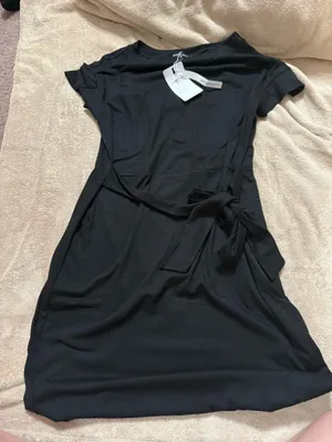 Amazon black dress with bow thumbnail 1
