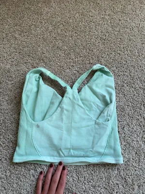 Green free people tank top thumbnail 2