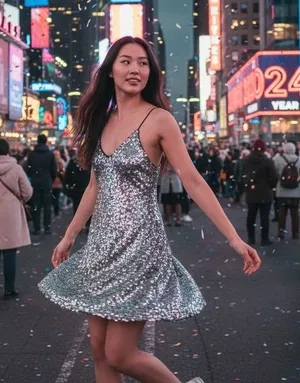 NWT‎ Zara Women's Small Sequin Spaghetti Mini Slip A-line Dress Silver Sparkle thumbnail 1
