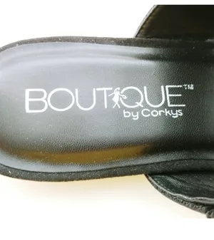 Boutique By Corkys Black Mules thumbnail 8