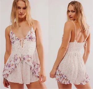 NWT FREE PEOPLE Brielle Printed Playsuit. Size XS thumbnail 2