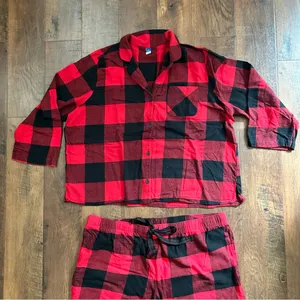 flannel pajama set, plus size XXL thumbnail 7