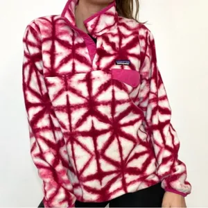 Patagonia Shibori Pink Diamond Tie Dye Synchilla Sweater Size Medium Fleece thumbnail 1