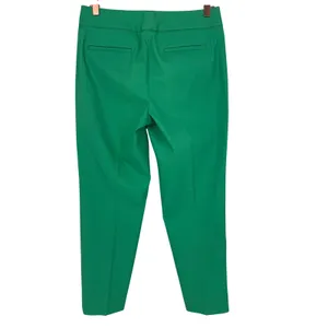 Talbots Women's Heritage Cotton Cropped Pants Parrot Green Size‎ 2 Preppy thumbnail 2